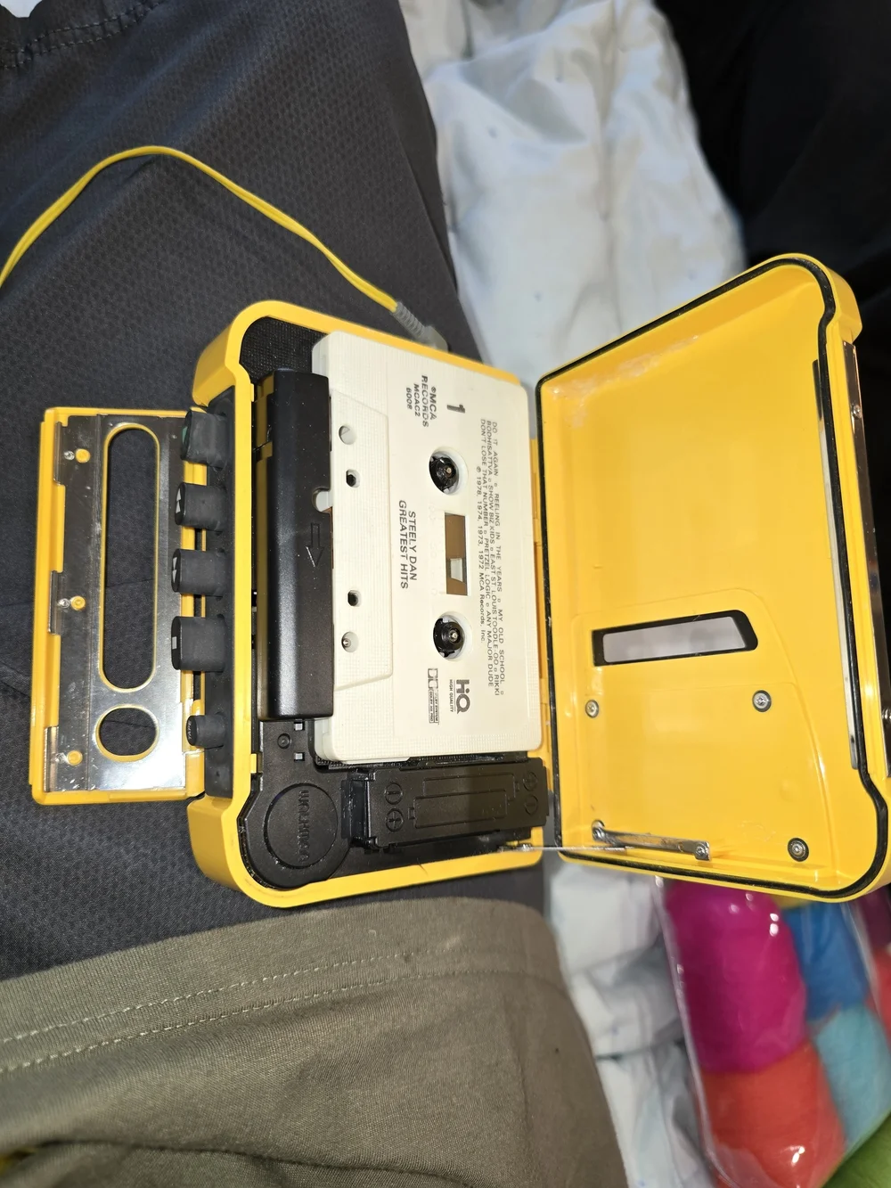 Sony Yellow and Blue Sports Walkman WM-A52 Portable Cassette Player